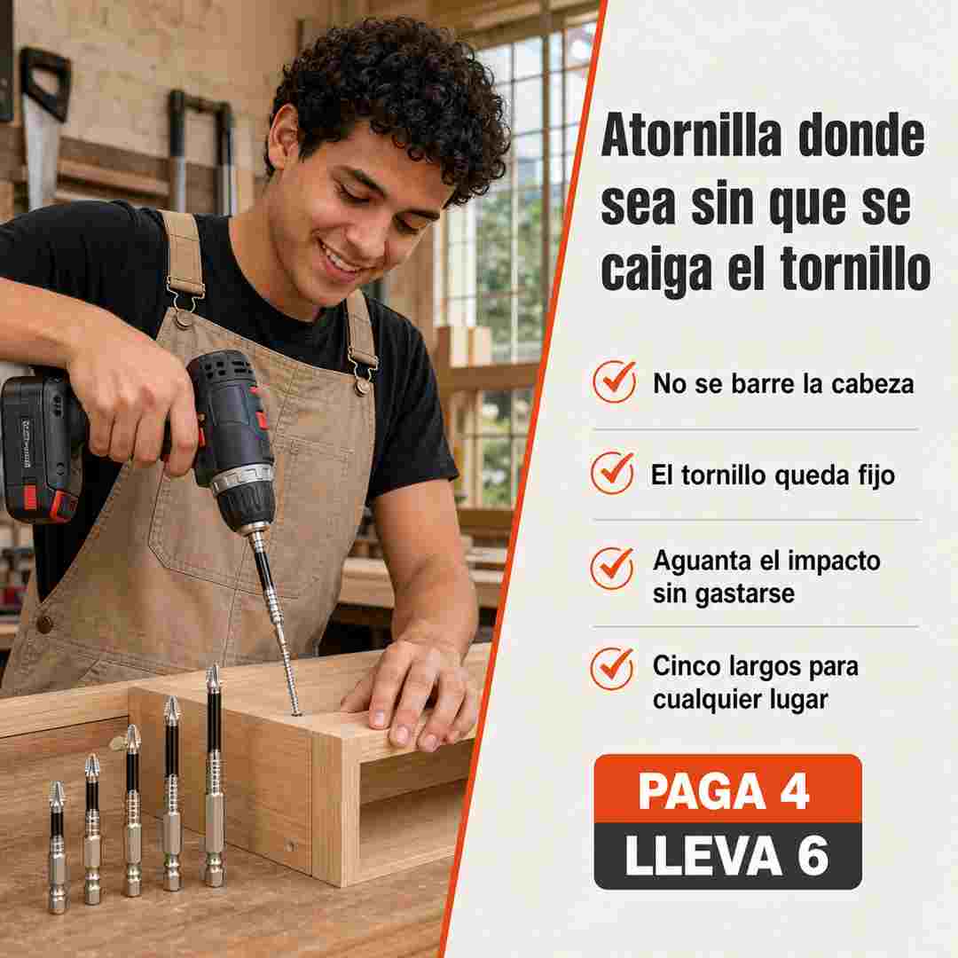 Puntas Imantes — Juego de Puntas Magnéticas Anti-Barrido (PAGA 4 LLEVA 6)
