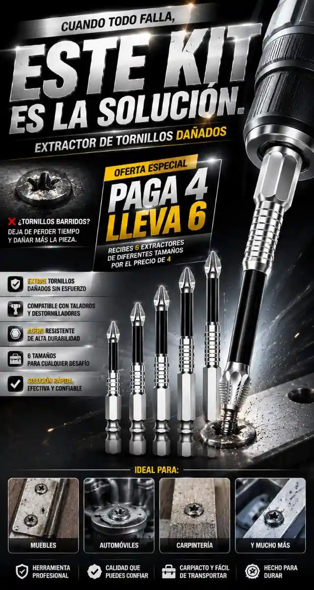 IronGrip® pague 4 lleva 6 Puntas Magnéticos Aceradas
