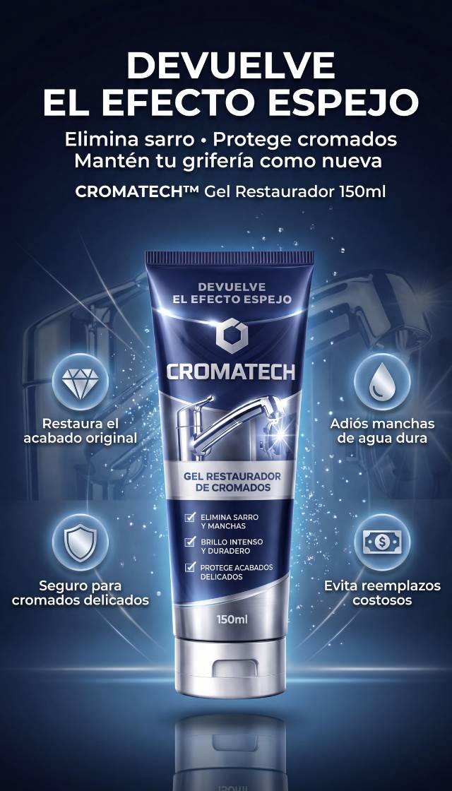Devuelve el Efecto Espejo a tu Grifería en Minutos Elimina manchas blancas, protege tus cromados sin dañarlos.