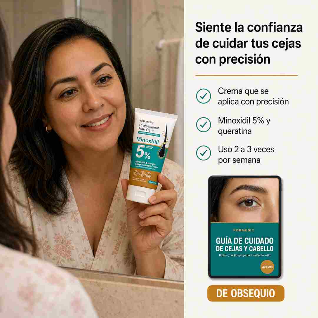 Crema KORMESIC - Cuida tus Cejas con Constancia - Guía de Obsequio
