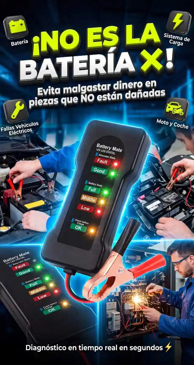 Tester Eléctrico Automotriz – Evita Gastar Plata Cambiando Piezas que NO Están Dañadas