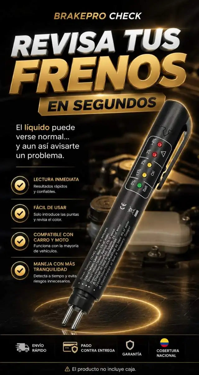 Probador Digital BrakePro Check para Líquido de Frenos