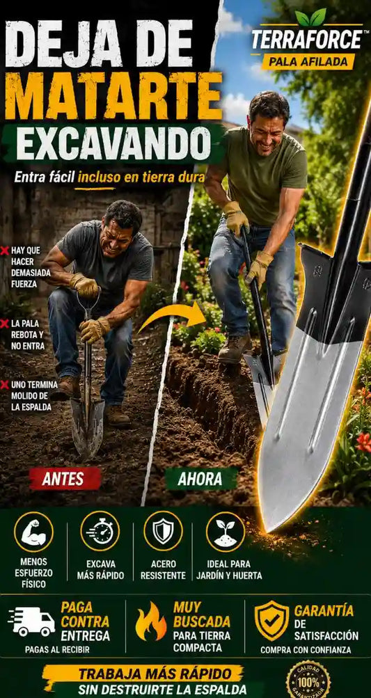 TerraForce | La Pala Que Sí Entra en Tierra Dura