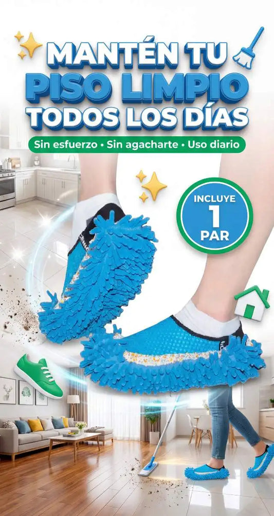 Zapatones de Microfibra para Limpieza – Mantén tu Piso Limpio Sin Esfuerzo