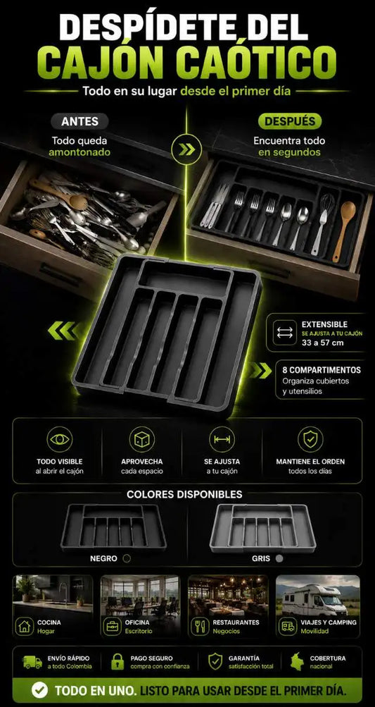 Organizador de Cubiertos Extensible Premium