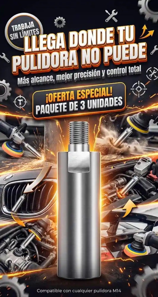 PAGUE 2 LLEVA 3👉 Deja de trabajar incómodo | Extensor M14 para pulidora