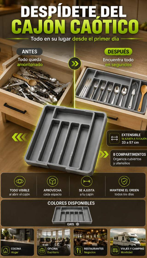 Organizador de Cubiertos Extensible Premium