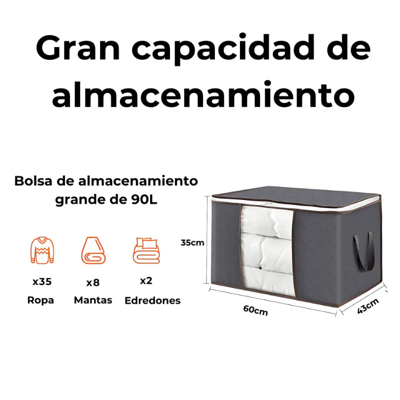 HOY 2x1 - SpaceBox® Organiza ropa, cobijas y TODO lo que ocupa espacio HOY 2x1