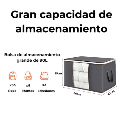 HOY 2x1 - SpaceBox® Organiza ropa, cobijas y TODO lo que ocupa espacio HOY 2x1