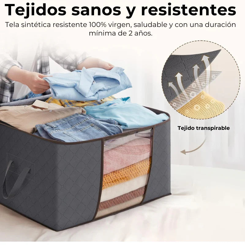 HOY 2x1 - SpaceBox® Organiza ropa, cobijas y TODO lo que ocupa espacio HOY 2x1