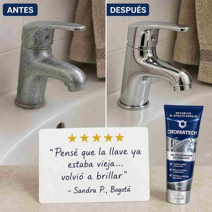 CROMATECH™ Gel para el Sarro de Griferías y Vidrios