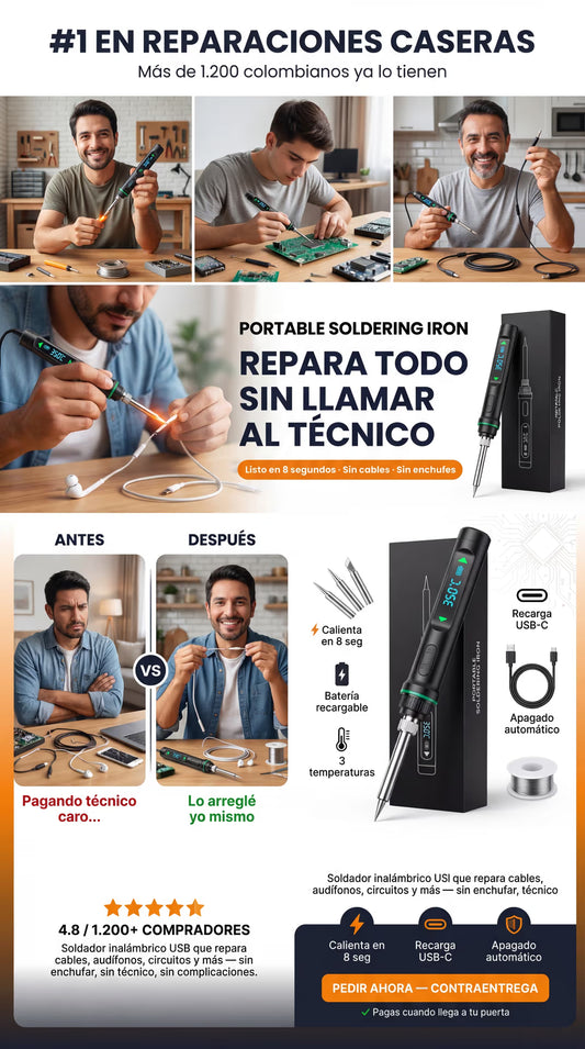 FixPen™ – soldador profecional en la palma de tu mano repara desde telefonos hasta hornos