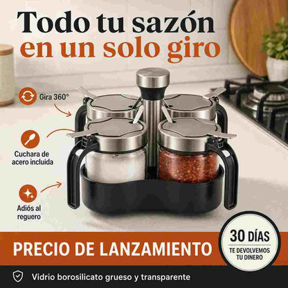 GiroSazón Condimentero Giratorio Set x4