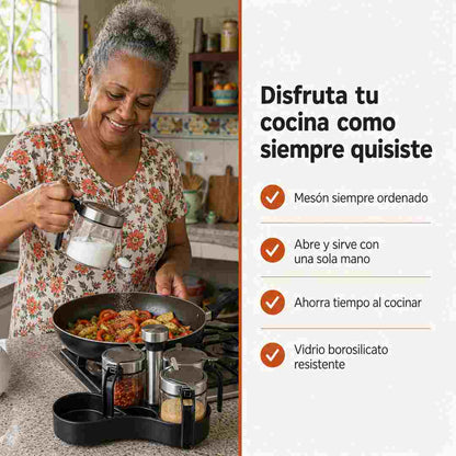 GiroSazón Condimentero Giratorio Set x4