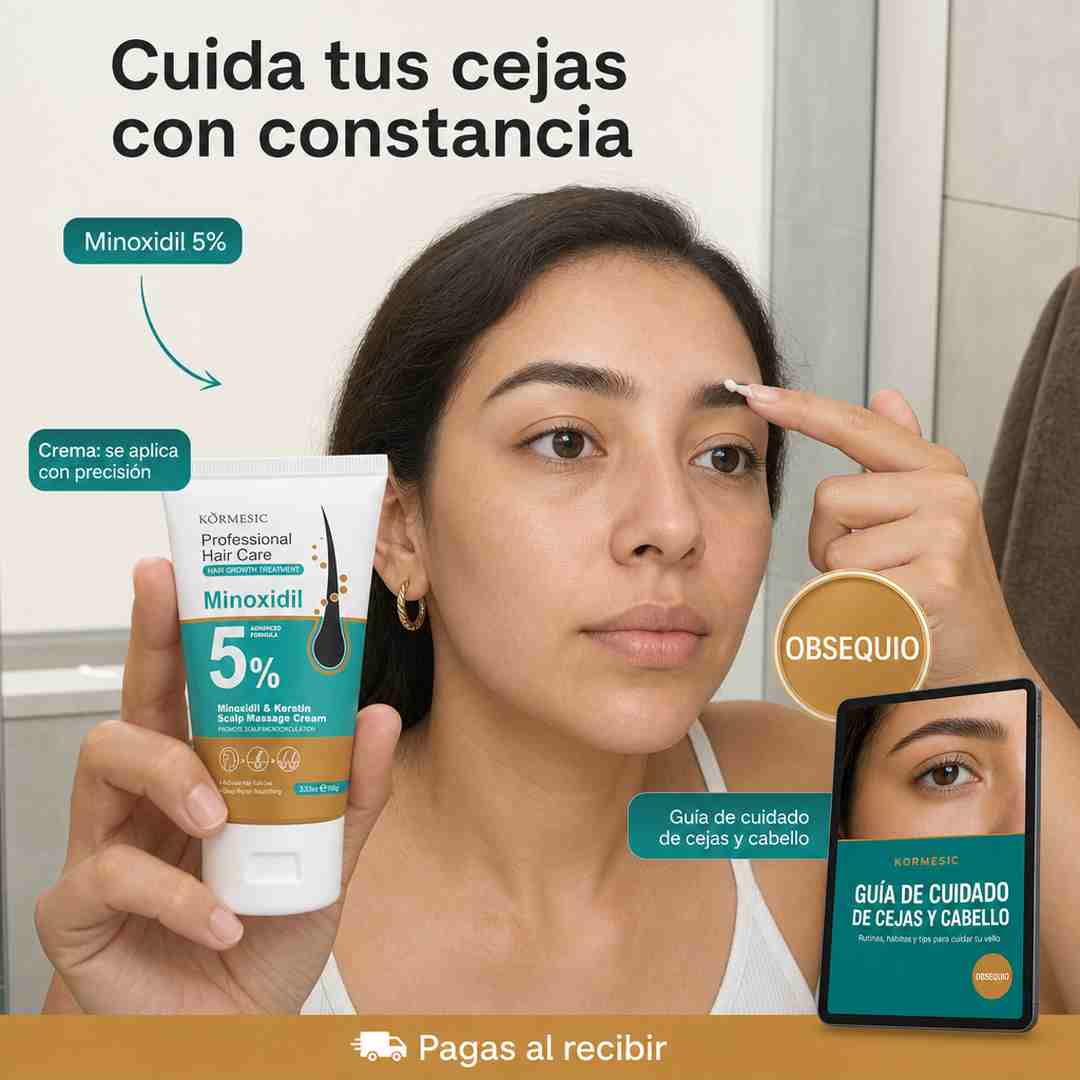 Crema KORMESIC - Cuida tus Cejas con Constancia - Guía de Obsequio