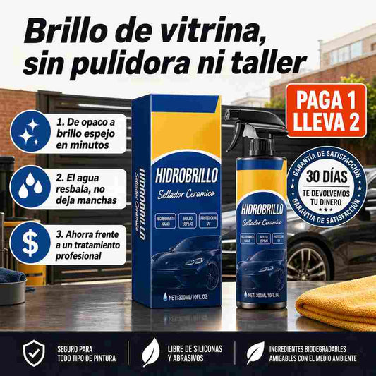Hidrobrillo - Sellador Cerámico para Carro - Brillo en Minutos