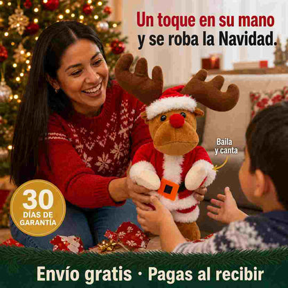 Reno Rodolfo - Reno Bailarín Musical de Navidad 26 cm