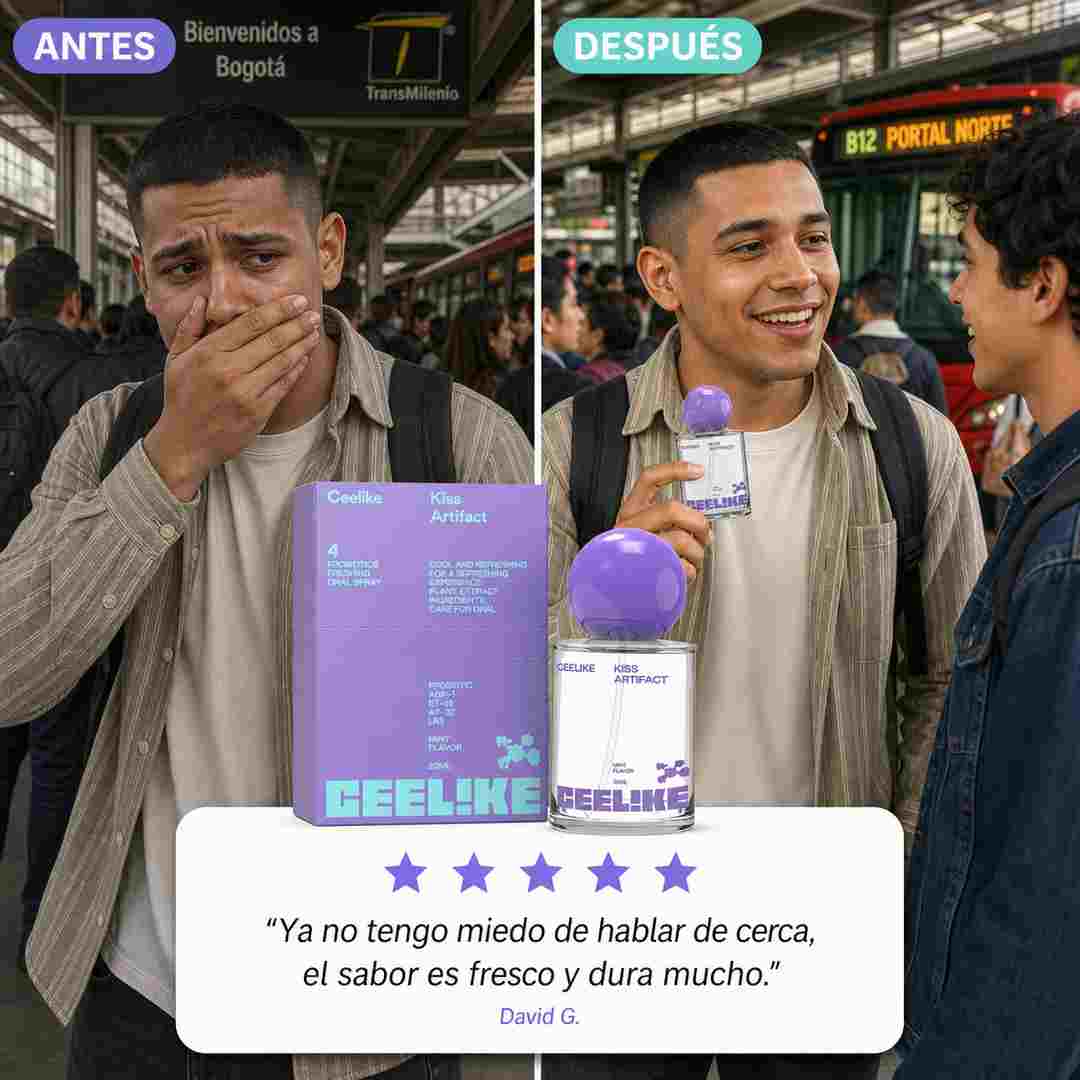 CEELIKE Kiss Artifact - Spray Bucal Probiotico Sin Alcohol - Oferta de Lanzamiento