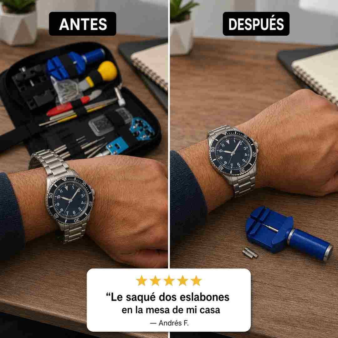 CronoTech Kit Reparador de Reloj - Estuche Negro