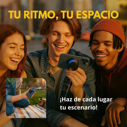 RUGE TU MÚSICA A DONDE VAYAS CON EL ALTAVOZ SONIDO POTENTE Y MAGNETICO