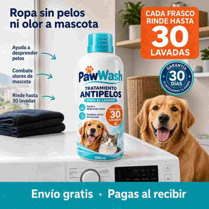 PawWash - Tratamiento Antipelos para el Lavado