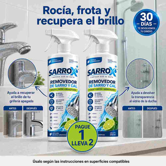 SARROX - Removedor de Sarro y Cal - Pague 1 Lleva 2