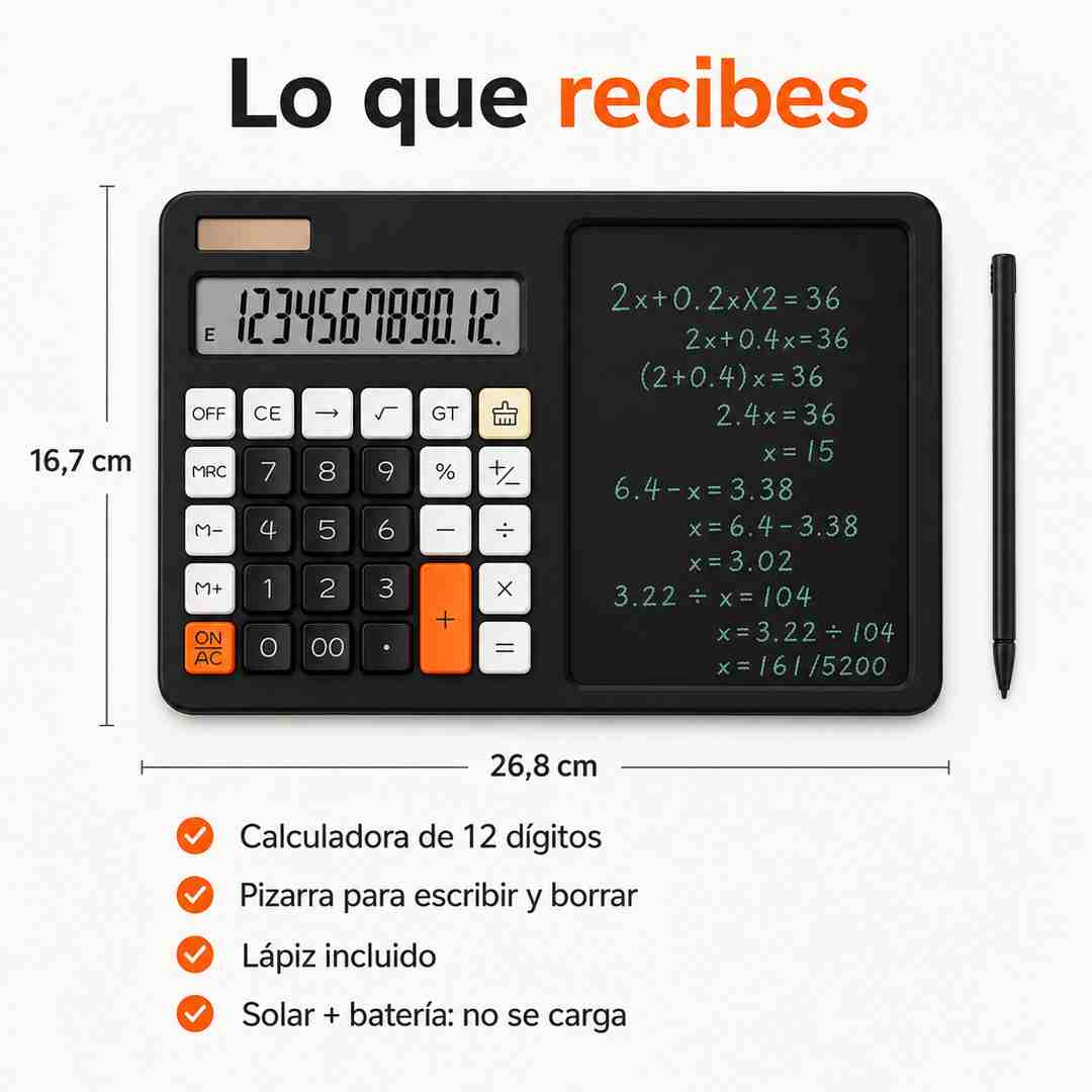 SUMAPAD calculadora con pizarra mágica